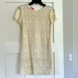 Pinkyotto cream lace dress